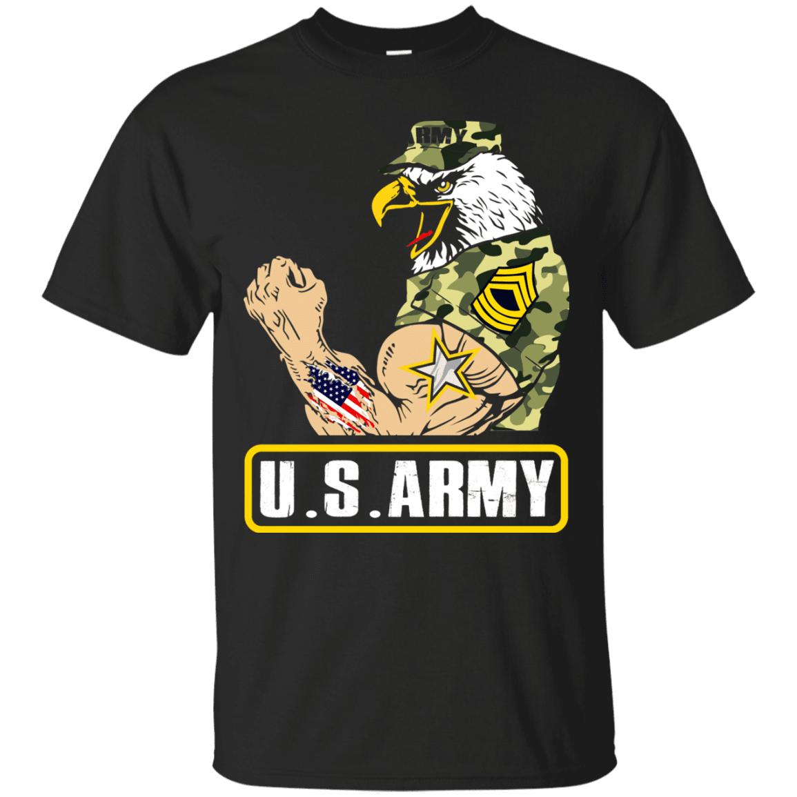 US Army Strong Front T Shirts-TShirt-Army-Veterans Nation