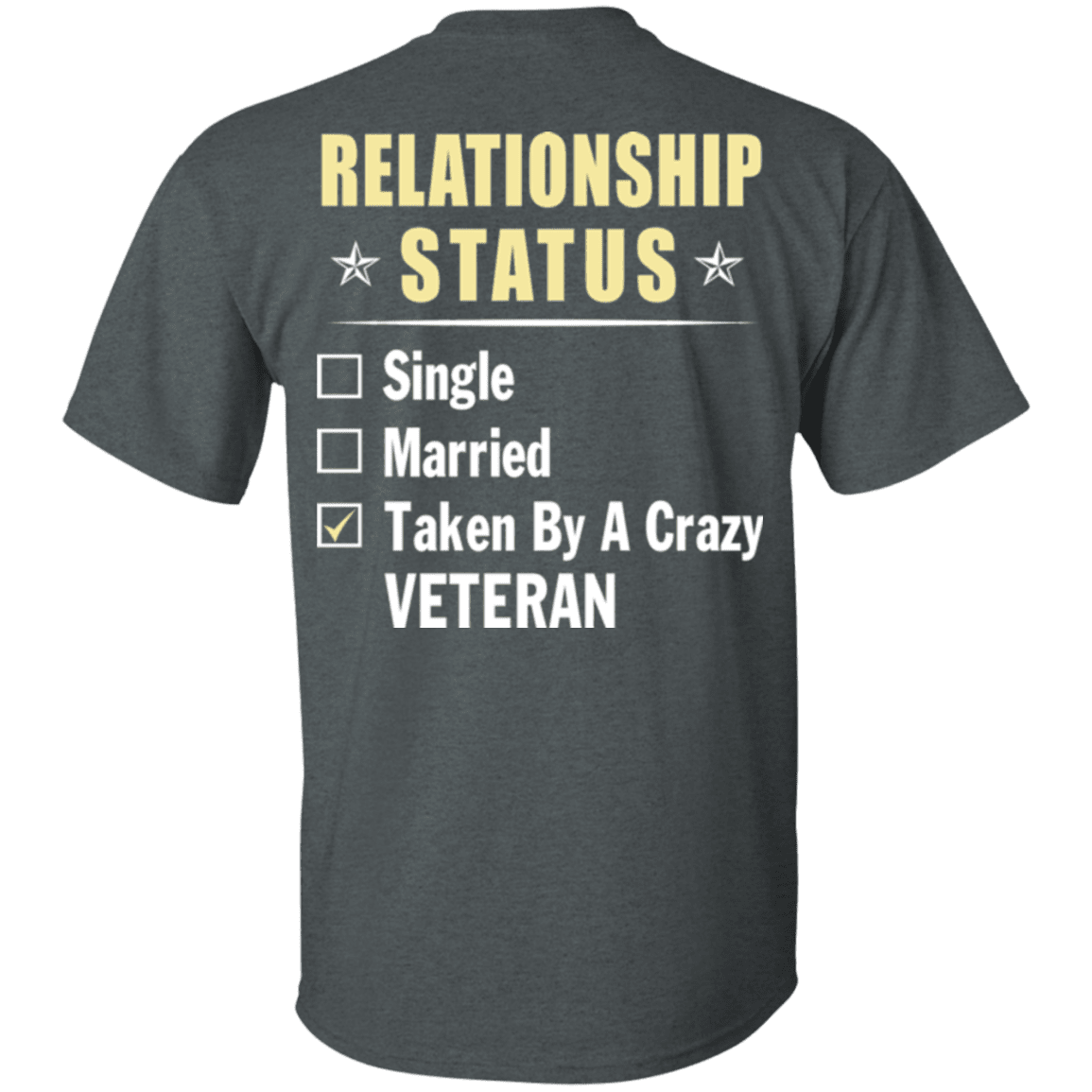 Military T-Shirt "Veteran Relationship Status"-TShirt-General-Veterans Nation