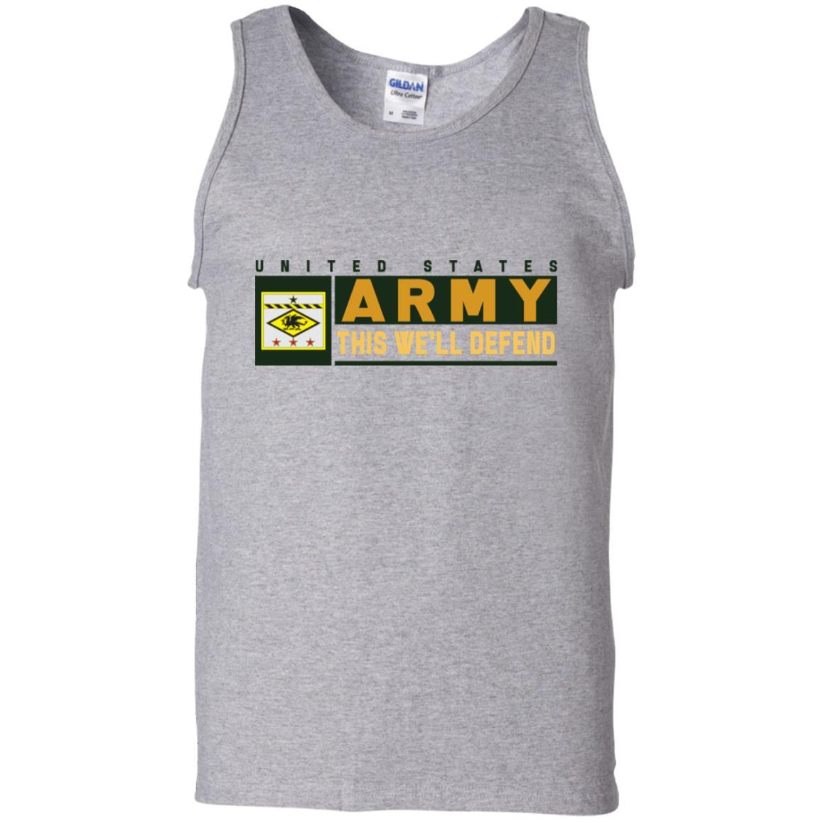 US Army 13TH FINANCIAL MANAGEMENT SUPPORT CENTER- This We'll Defend T-Shirt On Front For Men-TShirt-Army-Veterans Nation