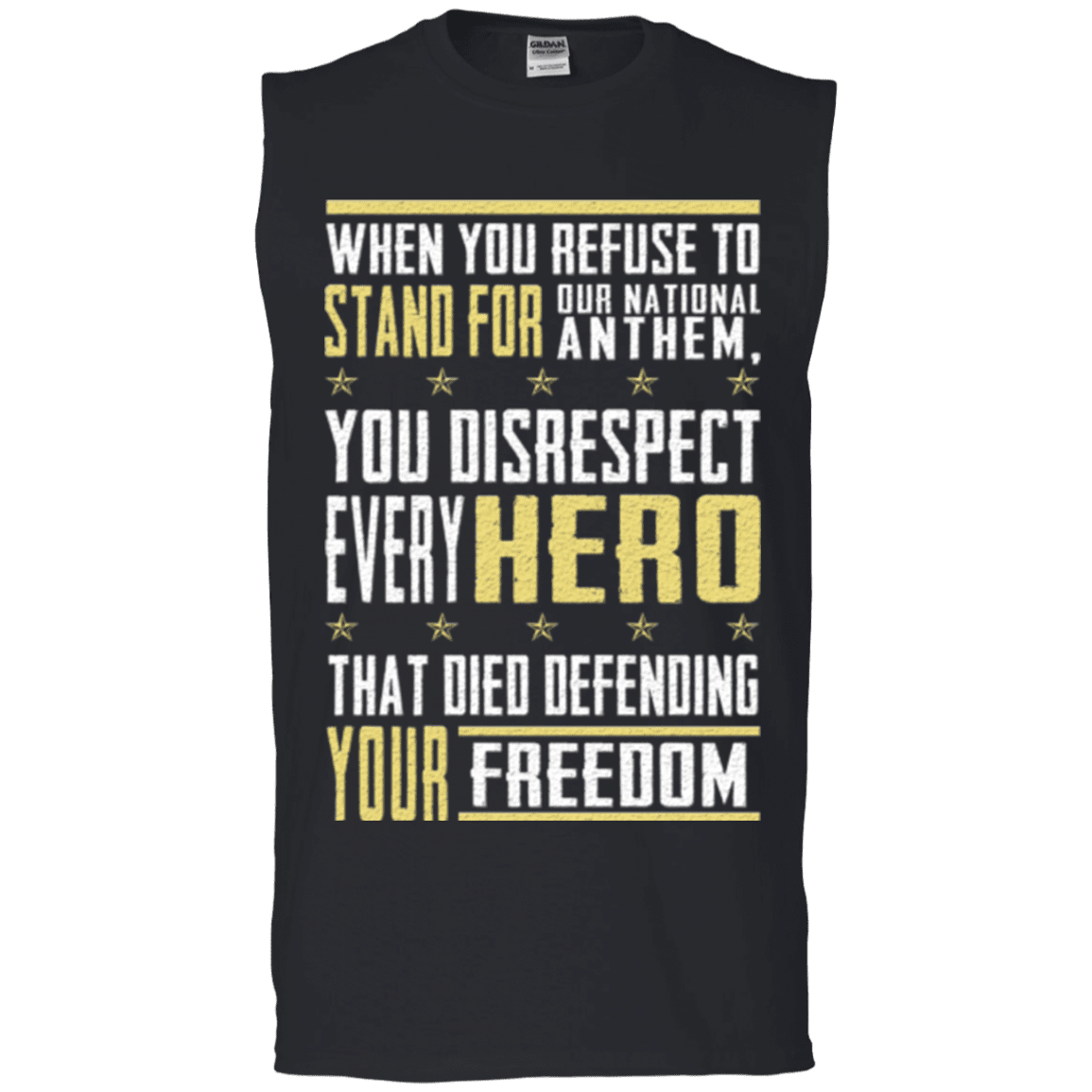 Military T-Shirt "Stand For Our National"-TShirt-General-Veterans Nation