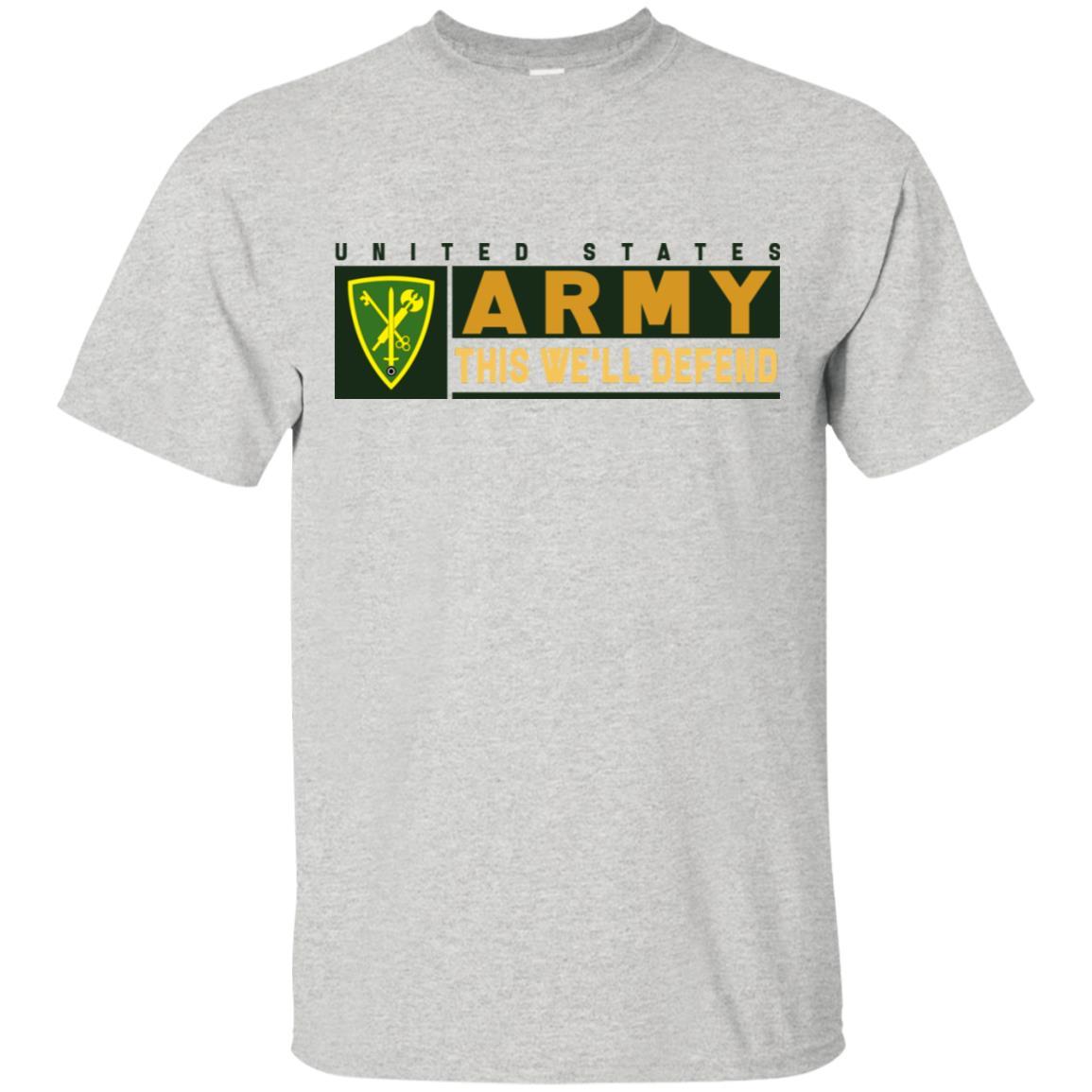US Army 42ND MILITARY POLICE BRIGADE- This We'll Defend T-Shirt On Front For Men-TShirt-Army-Veterans Nation