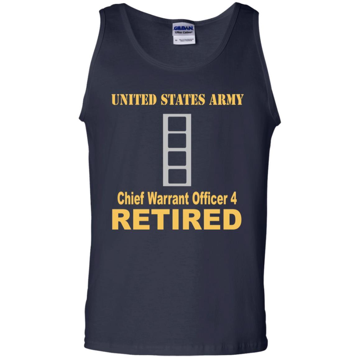 US Army W-4 Chief Warrant Officer 4 W4 CW4 Warrant Officer Retired Men T Shirt On Front-TShirt-Army-Veterans Nation