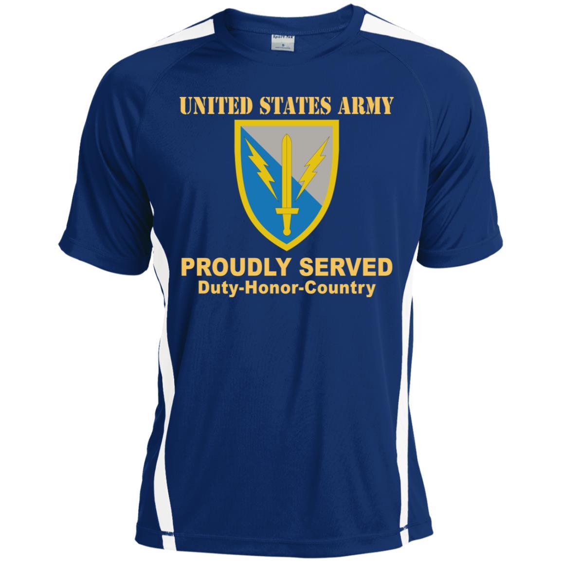 US ARMY 201 BATTLEFIELD SURVEILLANCE- Proudly Served T-Shirt On Front For Men-TShirt-Army-Veterans Nation