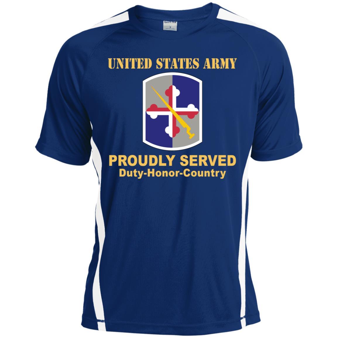 US ARMY 58TH EXPEDITIONARY MILITARY INTELLIGENCE BRIGADE - Proudly Served T-Shirt On Front For Men-TShirt-Army-Veterans Nation