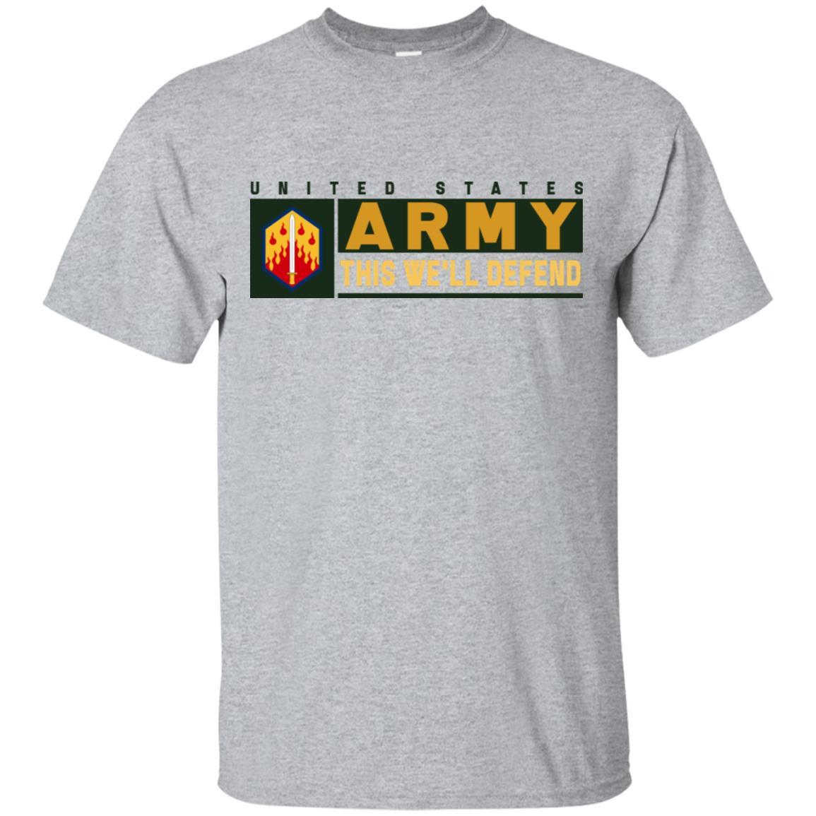 US Army 48TH CHEMICAL BRIGADE- This We'll Defend T-Shirt On Front For Men-TShirt-Army-Veterans Nation
