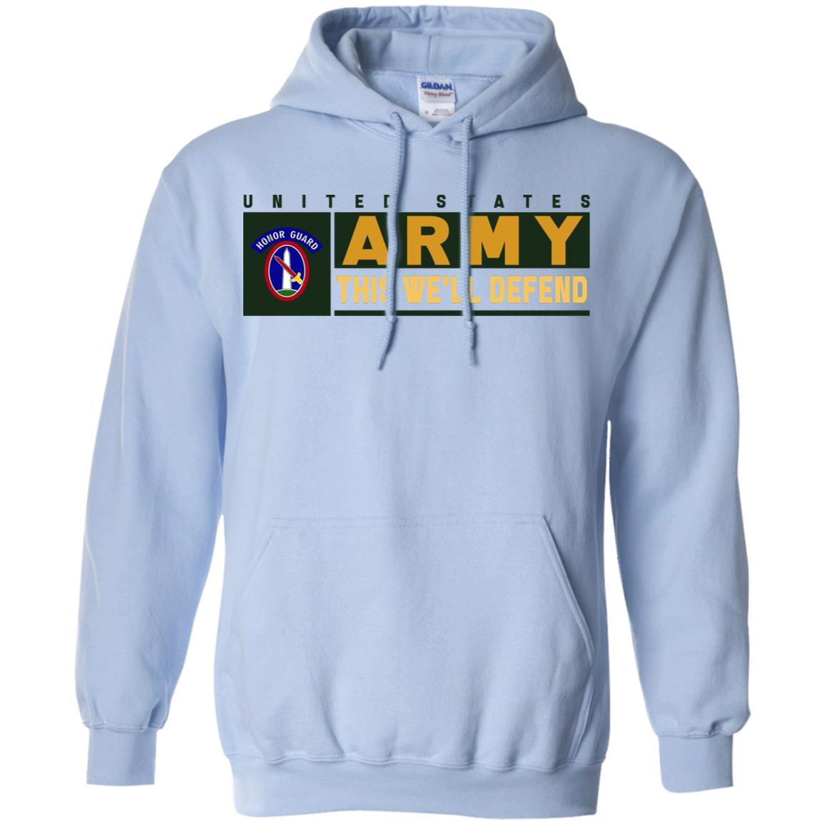 US Army 3RD INFANTRY REGIMENT, MILITARY DISTRICT OF WASHINGTON WITH HONOR GUARD TAB- This We'll Defend T-Shirt On Front For Men-TShirt-Army-Veterans Nation