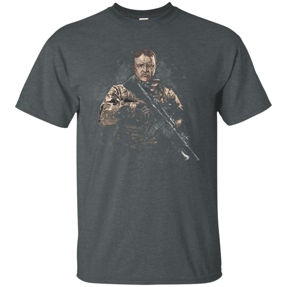 Military T-Shirt "Teddy Roosevelt Soldier Presidents"-TShirt-General-Veterans Nation