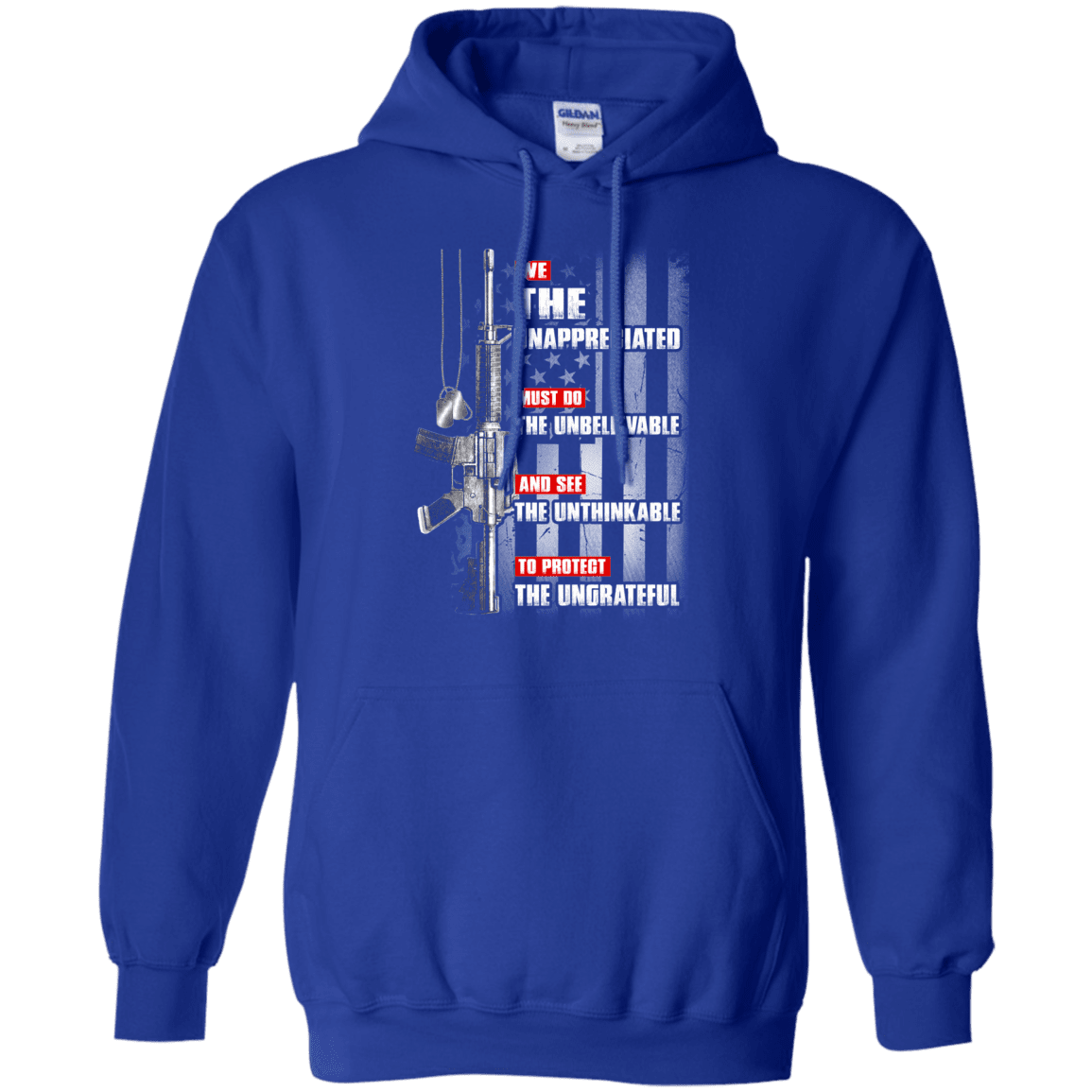 Military T-Shirt "The Unappreciated Unbelievable Unthinkable Ungrateful"-TShirt-General-Veterans Nation