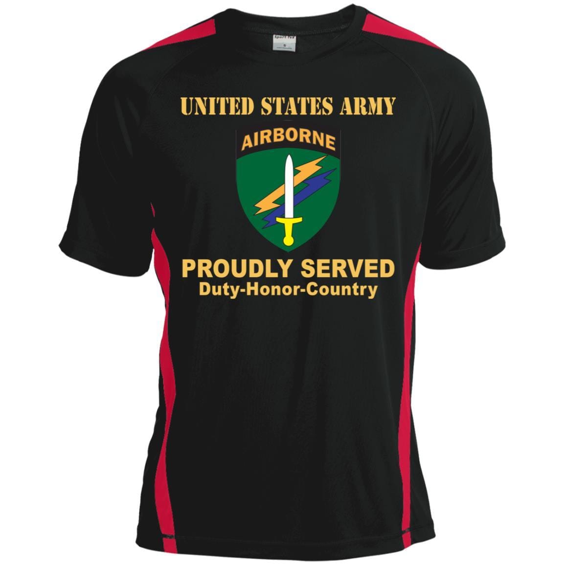US ARMY CSIB CIVIL AFFAIRS AND PSYCHOLOGICAL OPERATIONS COMMAND- Proudly Served T-Shirt On Front For Men-TShirt-Army-Veterans Nation