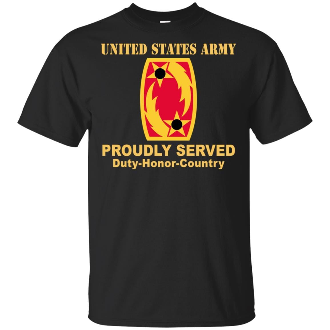 US ARMY 69TH AIR DEFENSE ARTILLERY - Proudly Served T-Shirt On Front For Men-TShirt-Army-Veterans Nation