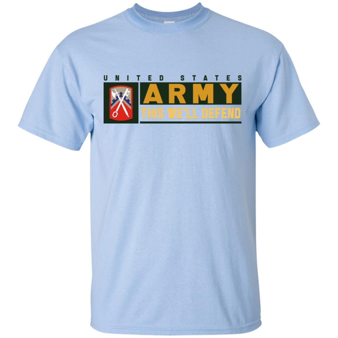 US Army 16TH SUSTAINMENT BRIGADE- This We'll Defend T-Shirt On Front For Men-TShirt-Army-Veterans Nation