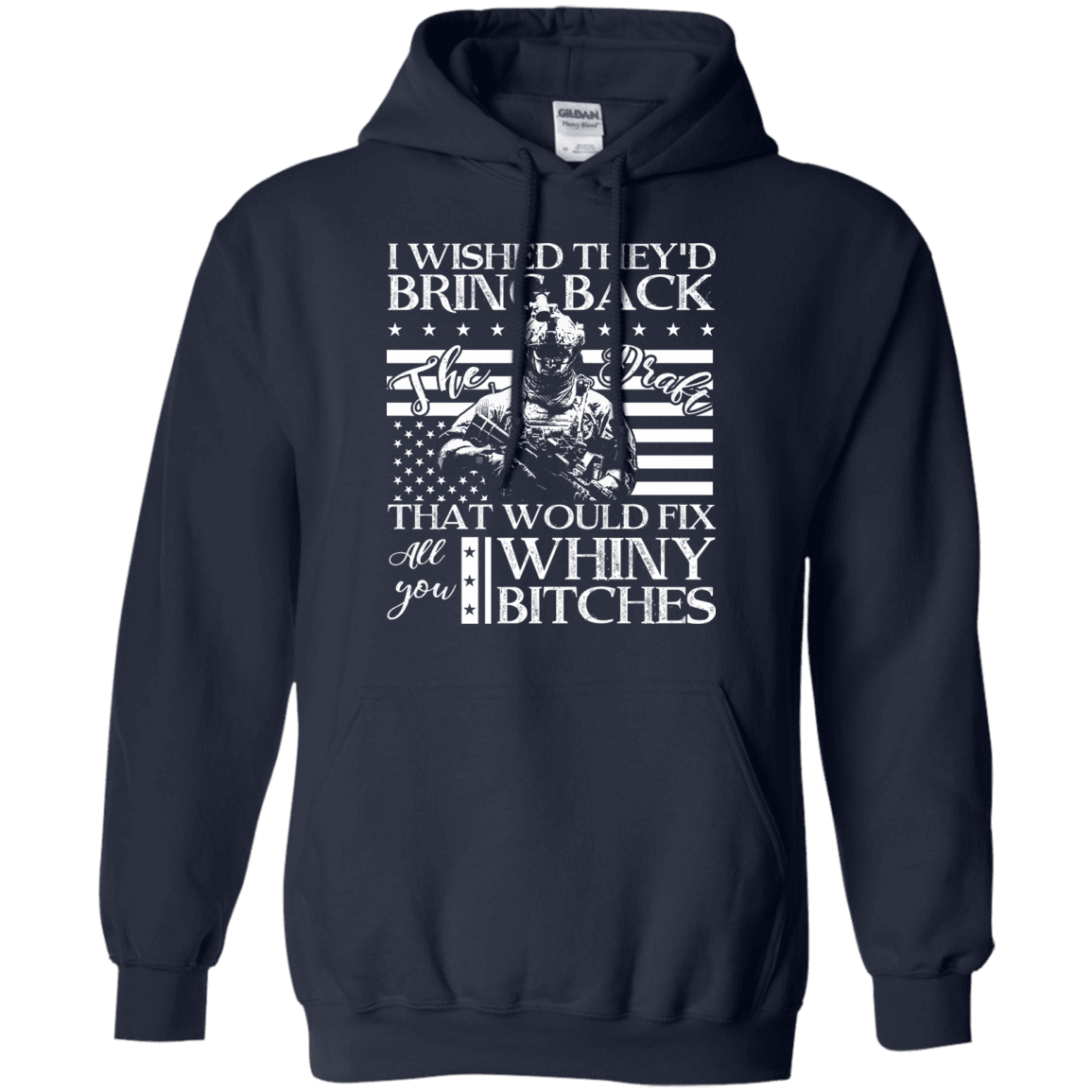 Military T-Shirt "I Wished They'd Bring Back Veteran" Front-TShirt-General-Veterans Nation