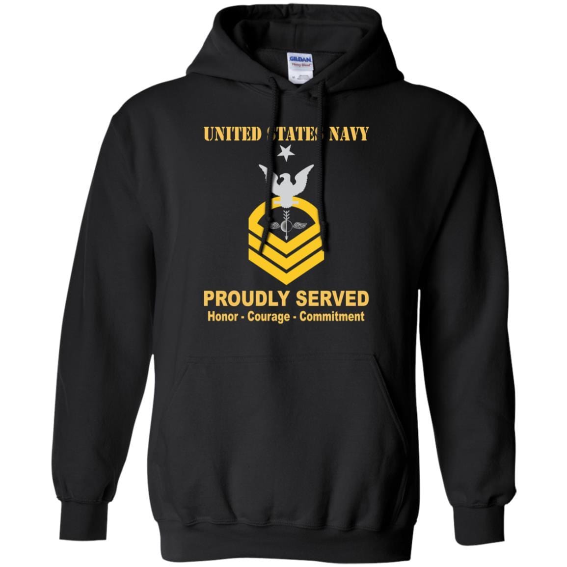 Navy Aerographers Mate Navy AG E-8 Rating Badges Proudly Served T-Shirt For Men On Front-TShirt-Navy-Veterans Nation