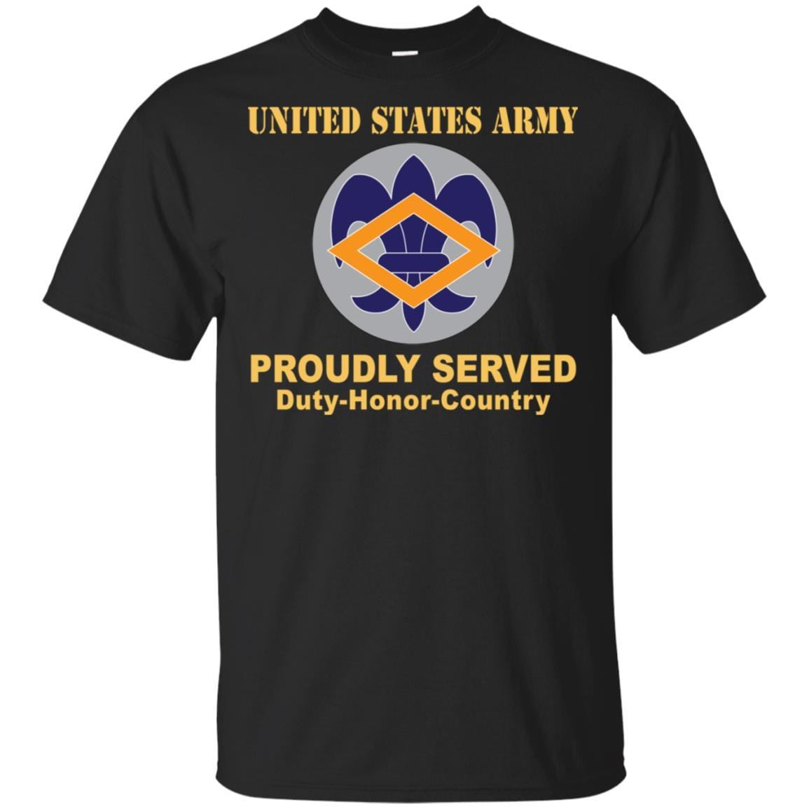 US ARMY 336TH FINANCE CENTER- Proudly Served T-Shirt On Front For Men-TShirt-Army-Veterans Nation