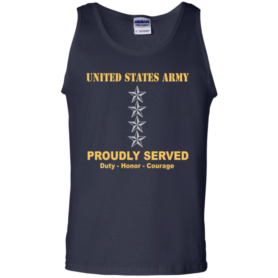 US Army O-10 General O10 GEN General Officer Ranks Men Front Shirt US Army Rank-TShirt-Army-Veterans Nation