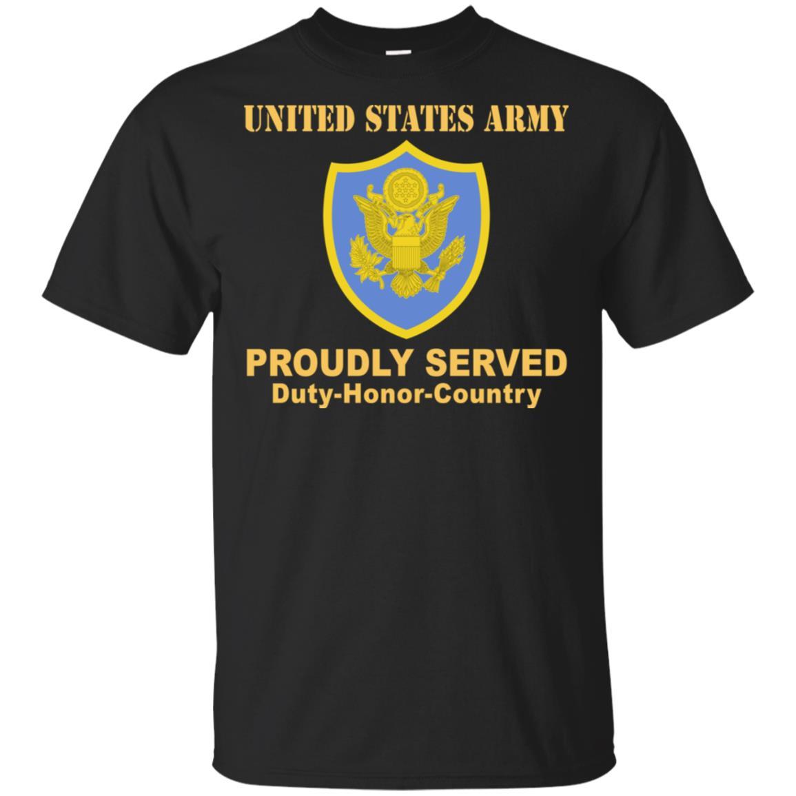 US ARMY PERSONNEL IN DOD AND JOINT ACTIVITIES- Proudly Served T-Shirt On Front For Men-TShirt-Army-Veterans Nation