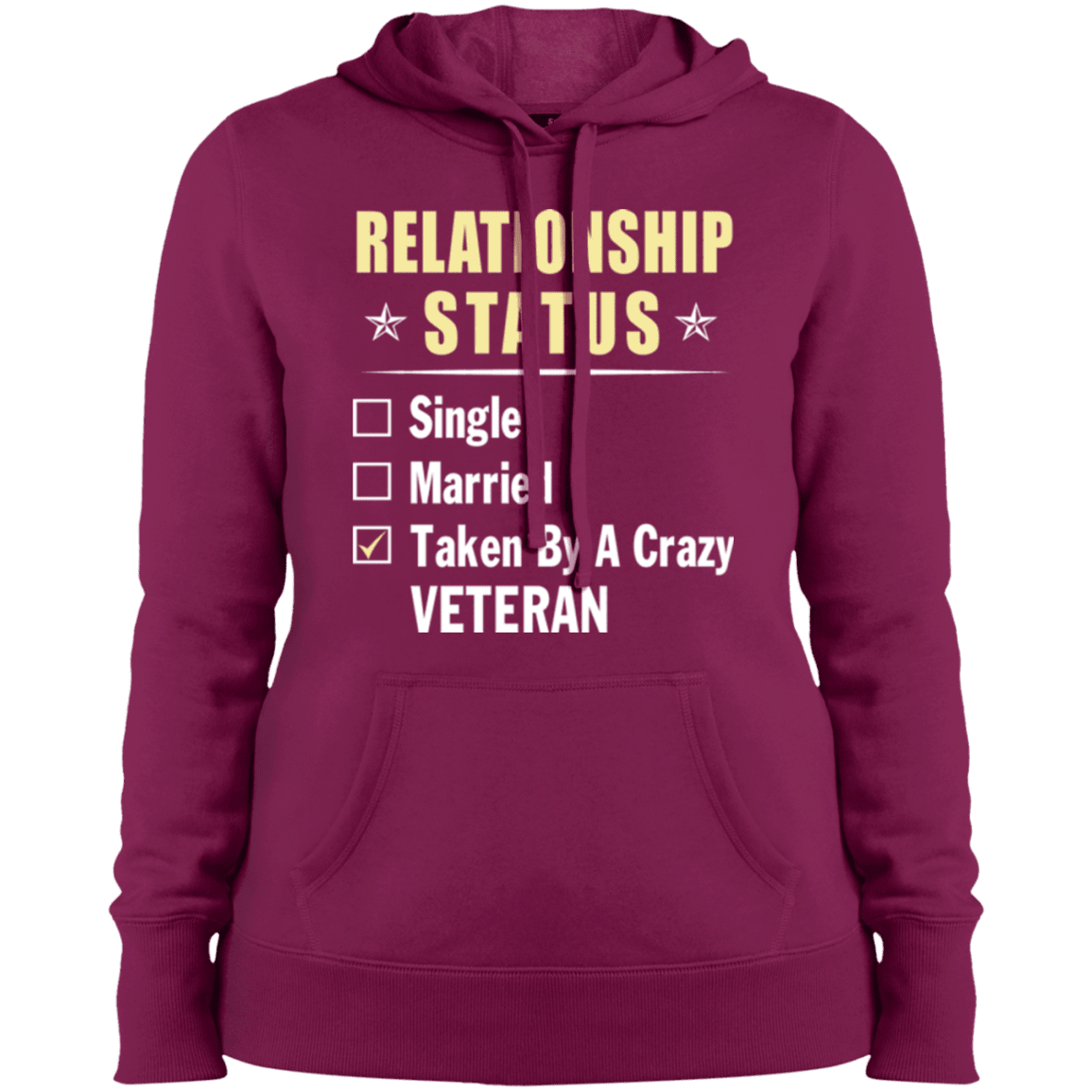 Military T-Shirt "Veteran Relationship Status - Women" Front-TShirt-General-Veterans Nation