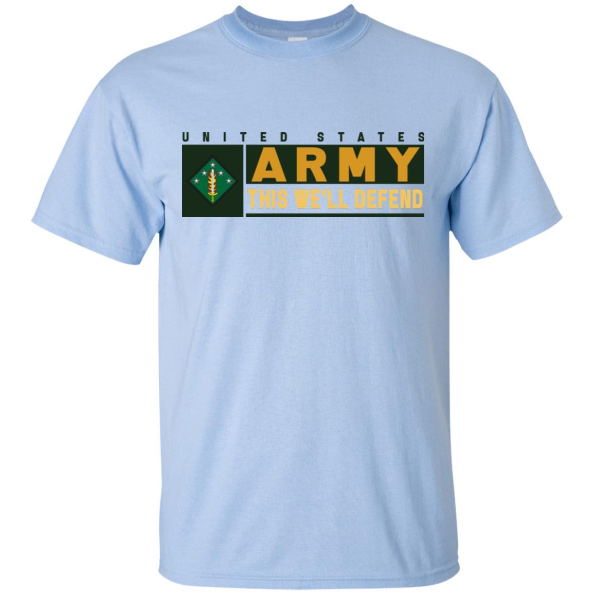 US Army 20TH SUPPORT COMMAND (CBRNE)- This We'll Defend T-Shirt On Front For Men-TShirt-Army-Veterans Nation