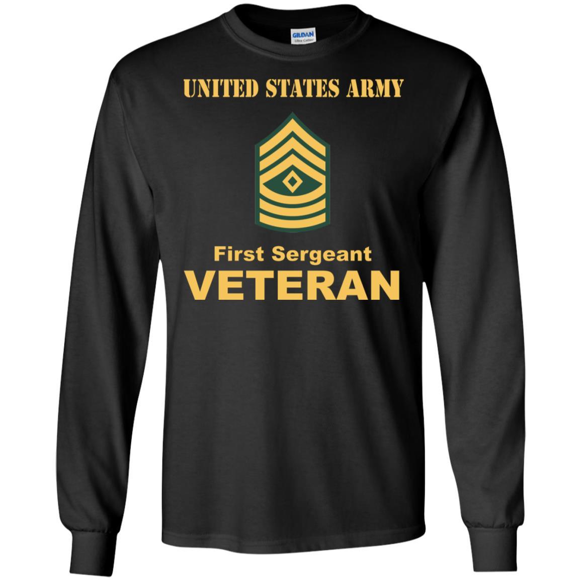US Army E-8 First Sergeant E8 1SG Noncommissioned Officer Veteran Men T Shirt On Front-TShirt-Army-Veterans Nation