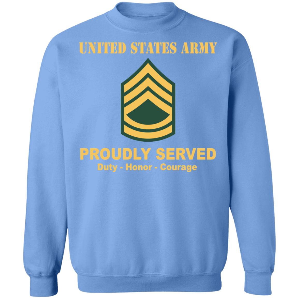 US Army E-7 Sergeant First Class E7 SFC Noncommissioned Officer Ranks Crewneck Pullover Sweatshirt-TShirt-Army-Veterans Nation