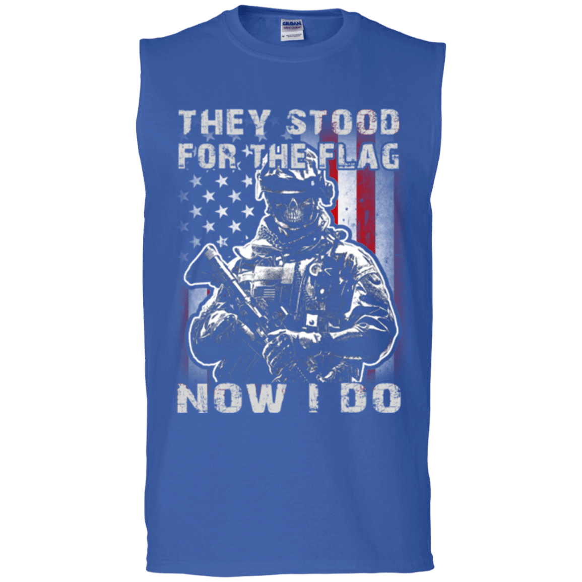 Military T-Shirt "They Stood For The Flag Now I Do"-TShirt-General-Veterans Nation