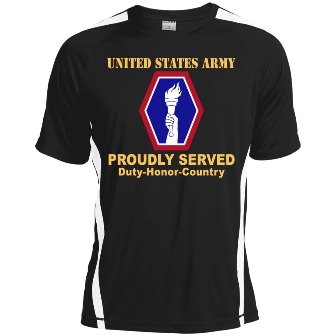 US ARMY 442 INFANTRY REGIMENT- Proudly Served T-Shirt On Front For Men-TShirt-Army-Veterans Nation