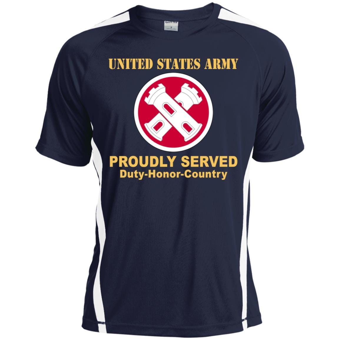 Military T-Shirt "16TH ENGINEER BRIGADE- Proudly Served On" Front For Men-TShirt-General-Veterans Nation