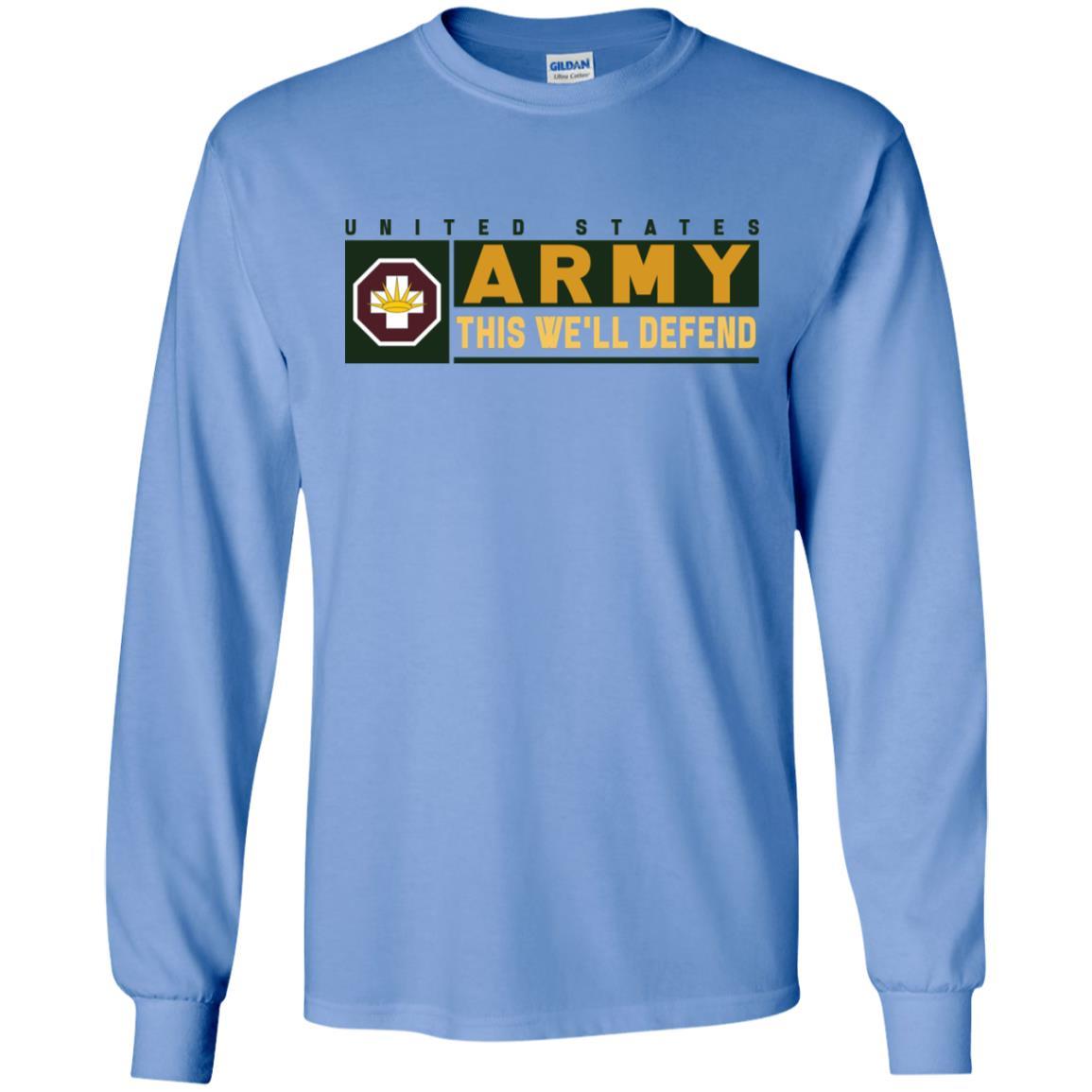 US Army 8TH MEDICAL BRIGADE- This We'll Defend T-Shirt On Front For Men-TShirt-Army-Veterans Nation