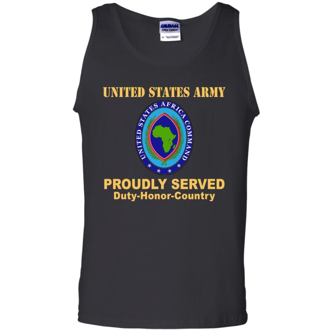 US ARMY AFRICA COMMAND- Proudly Served T-Shirt On Front For Men-TShirt-Army-Veterans Nation