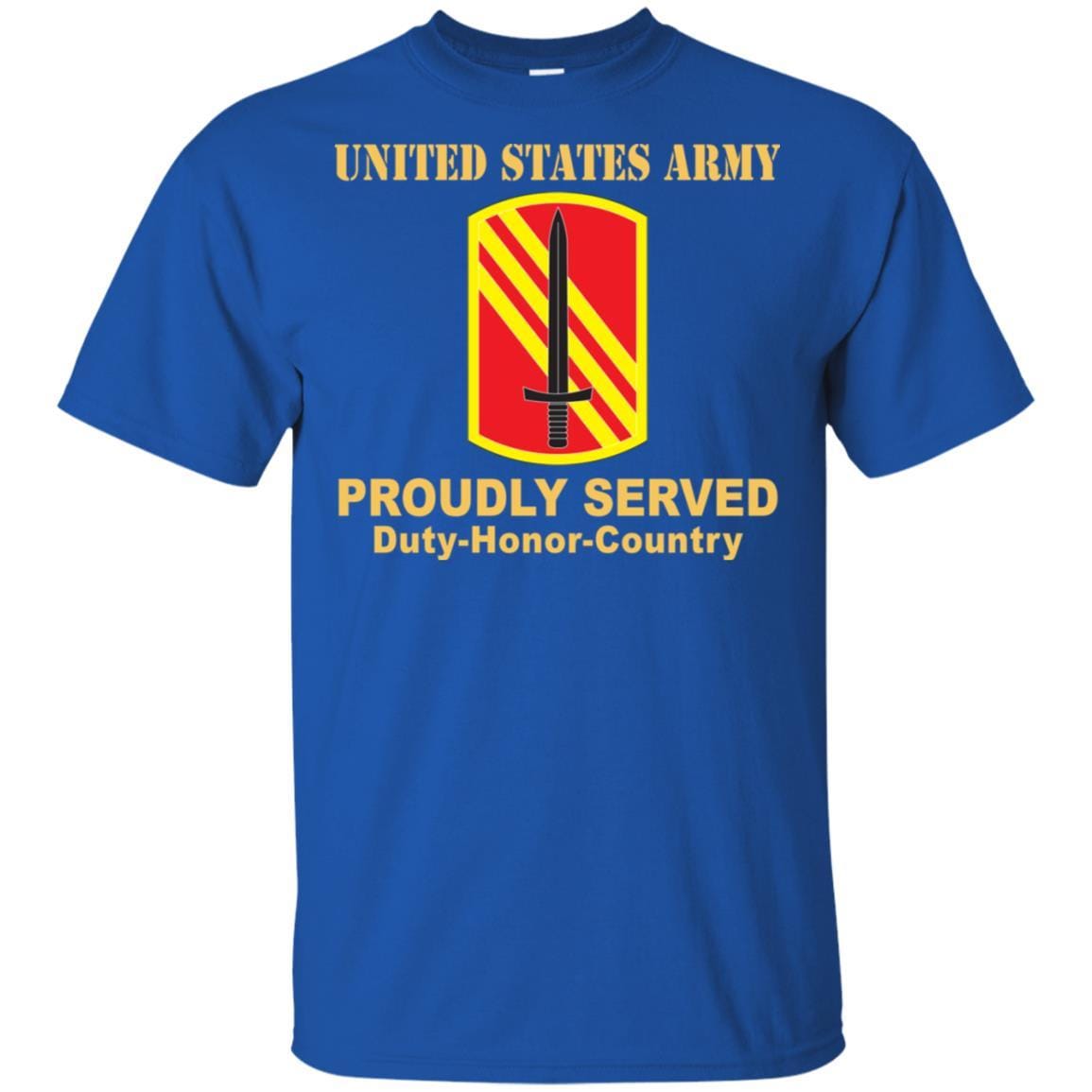 US ARMY 113 SUSTAINMENT BRIGADE- Proudly Served T-Shirt On Front For Men-TShirt-Army-Veterans Nation