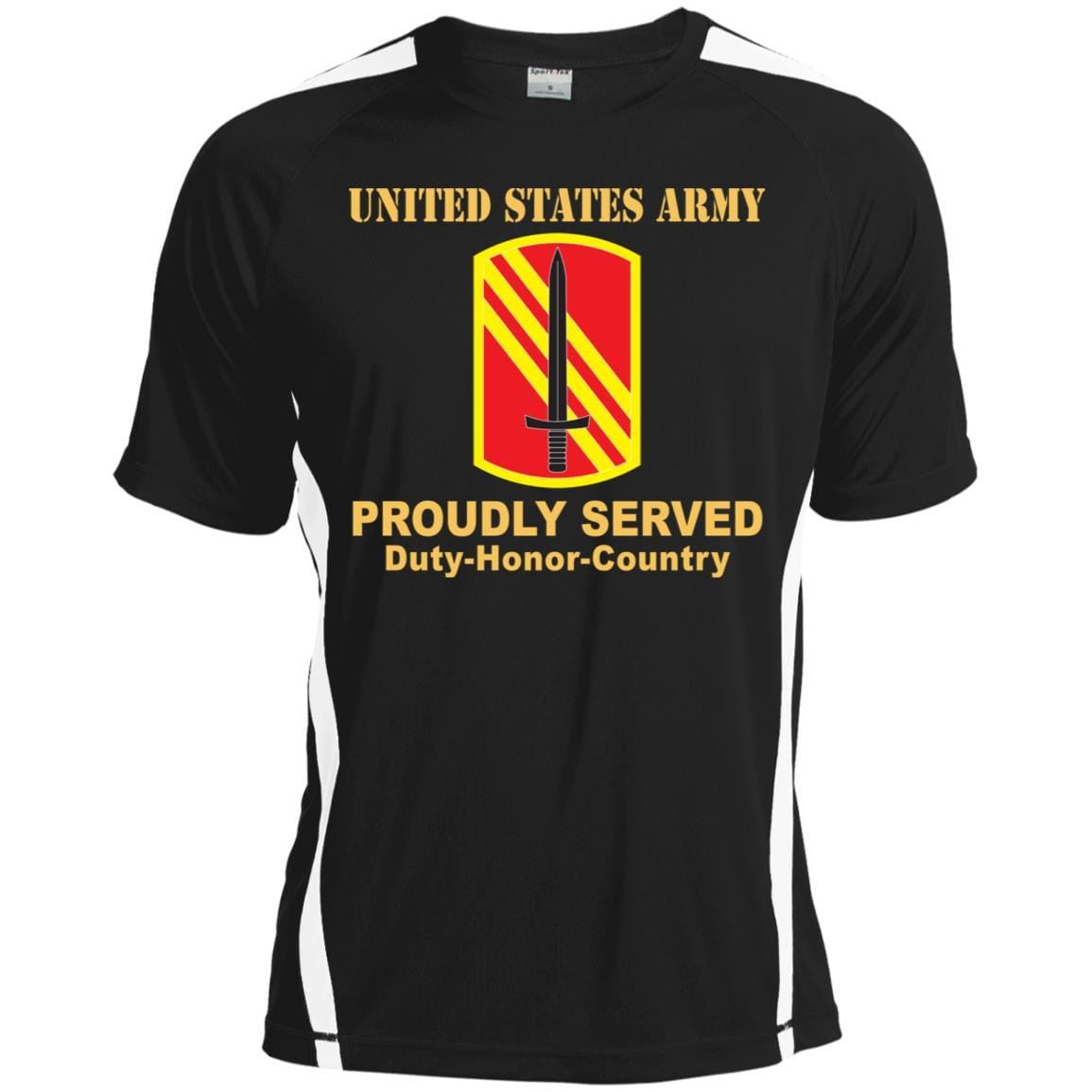 US ARMY 113 SUSTAINMENT BRIGADE- Proudly Served T-Shirt On Front For Men-TShirt-Army-Veterans Nation