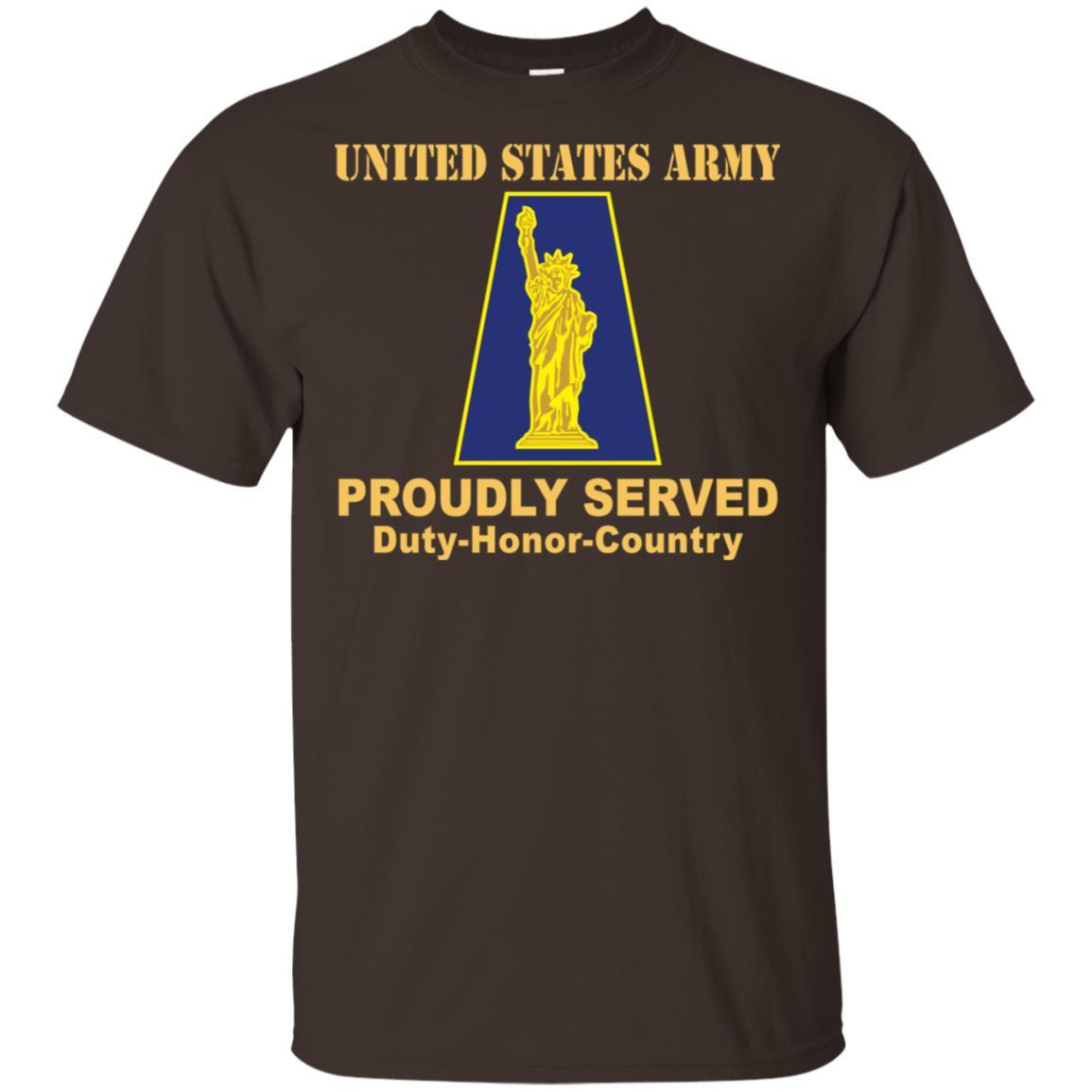 US ARMY 77TH SUSTAINMENT BRIGADE - Proudly Served T-Shirt On Front For Men-TShirt-Army-Veterans Nation