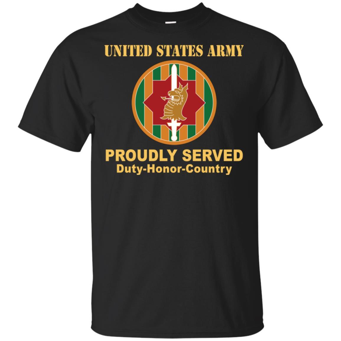 US ARMY 89TH MILITARY POLICE BRIGADE - Proudly Served T-Shirt On Front For Men-TShirt-Army-Veterans Nation