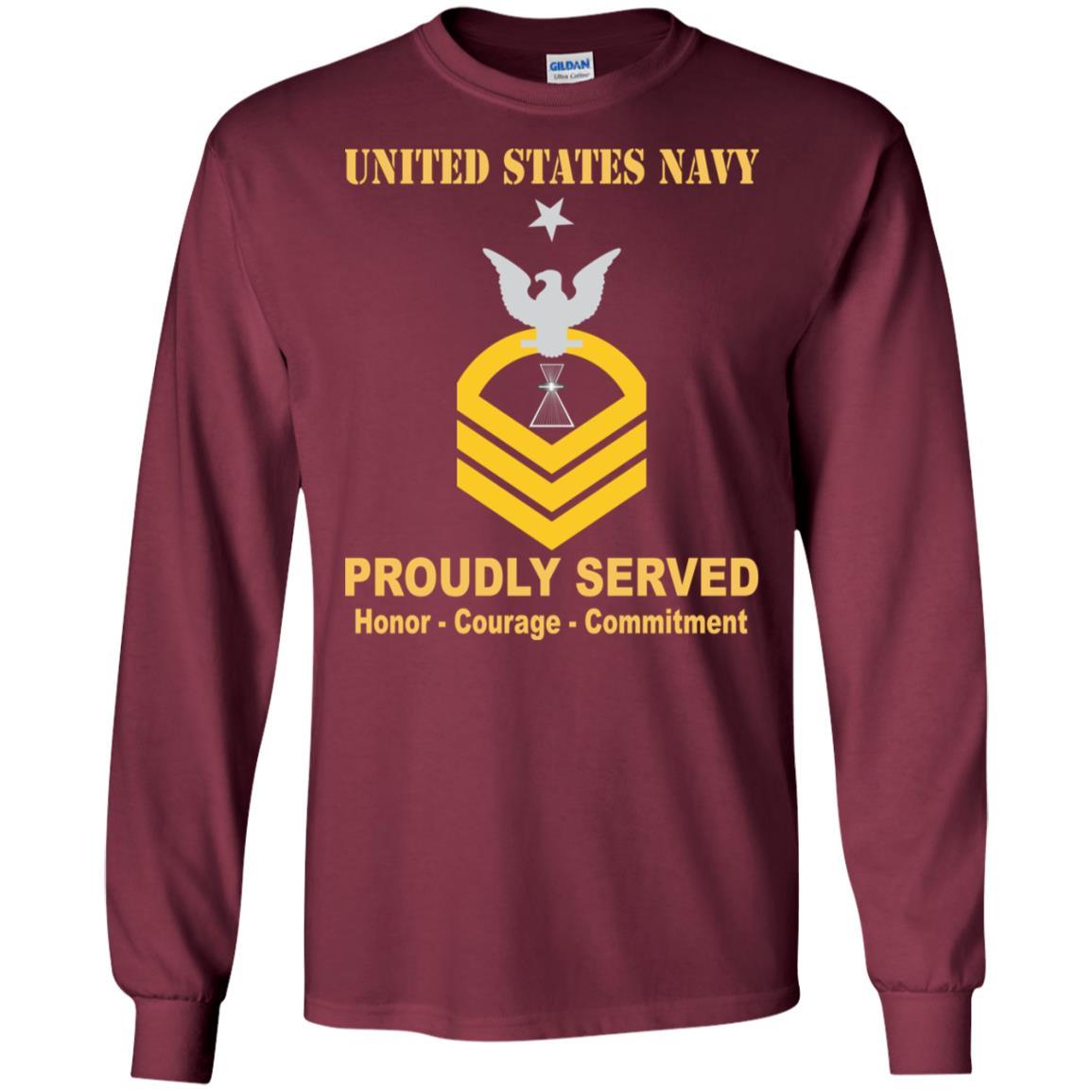 U.S Navy Aviation Photographer's Mate PH E-8 Rating Badges Proudly Served T-Shirt For Men On Front-TShirt-Navy-Veterans Nation