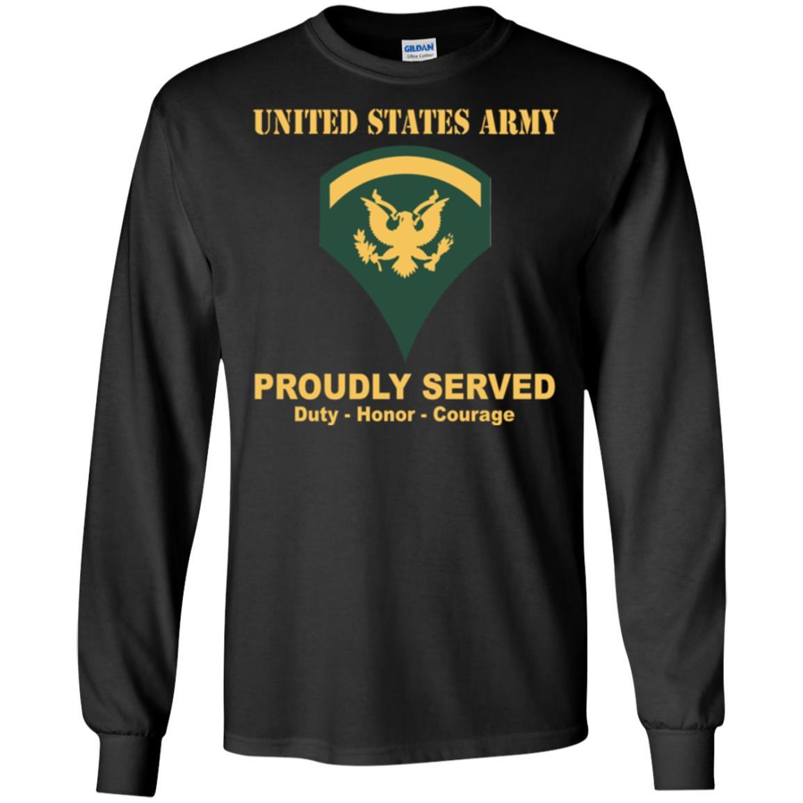 US Army E-5 SPC E5 Specialist Ranks Men Front Shirt US Army Rank-TShirt-Army-Veterans Nation