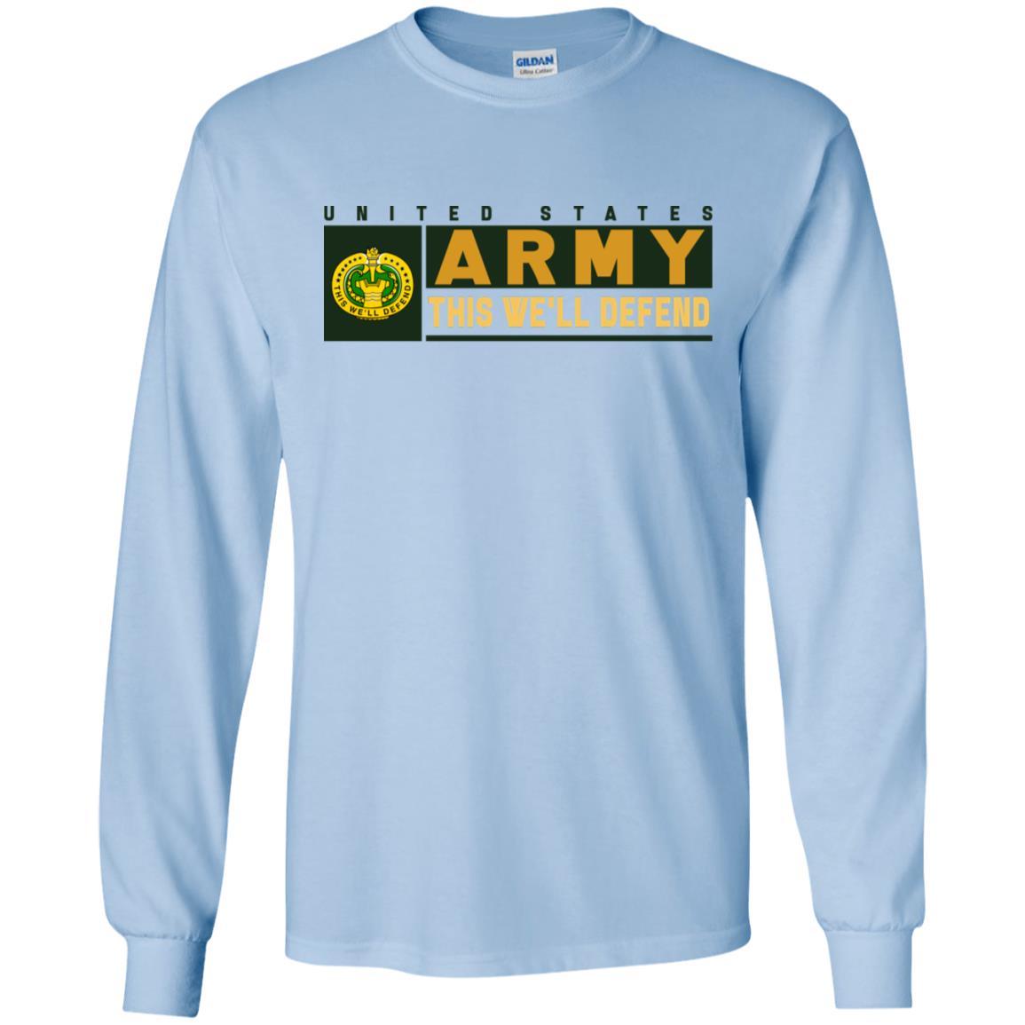 US Army Drill Sergeant- This We'll Defend T-Shirt On Front For Men-TShirt-Army-Veterans Nation