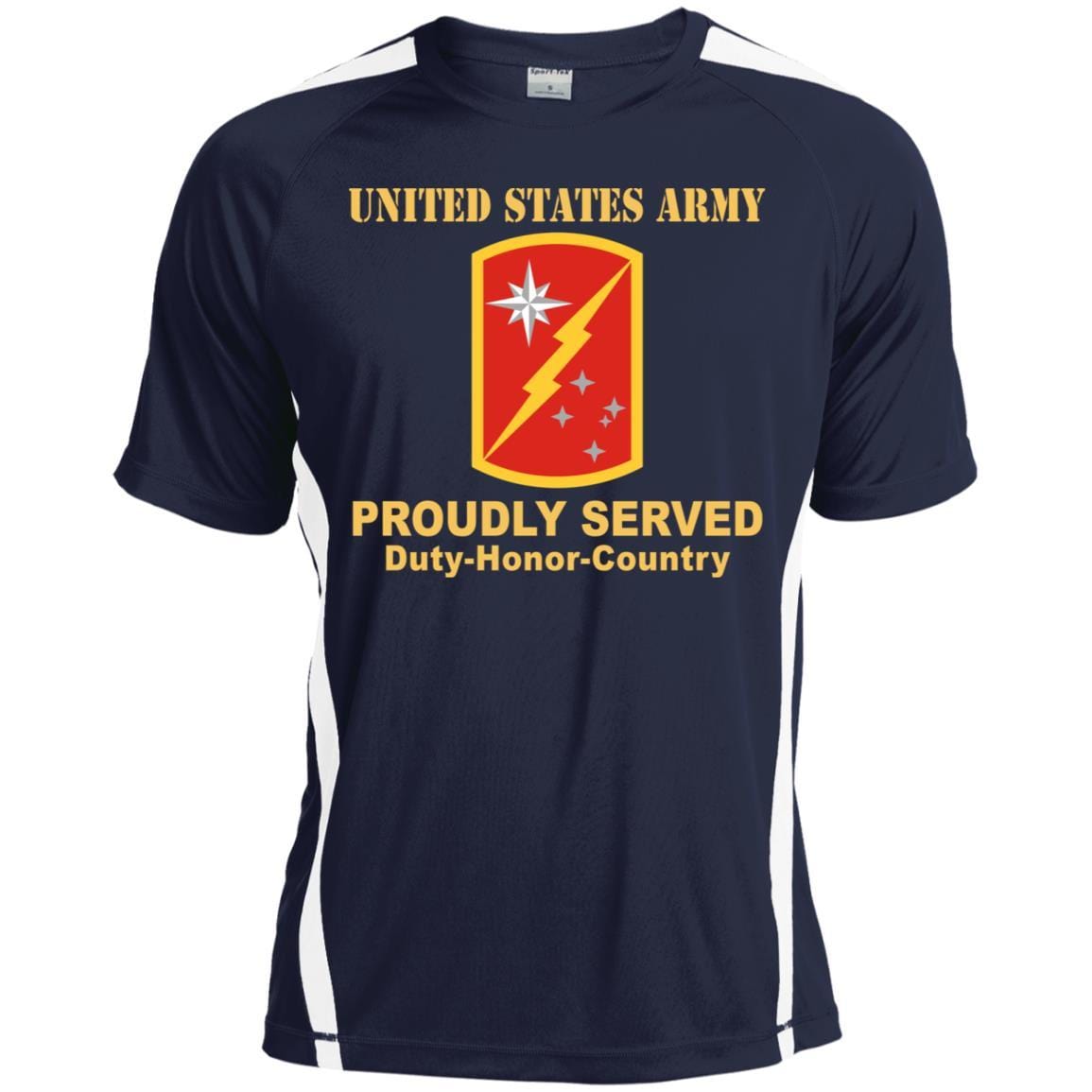 US ARMY 45TH SUSTAINMENT BRIGADE- Proudly Served T-Shirt On Front For Men-TShirt-Army-Veterans Nation
