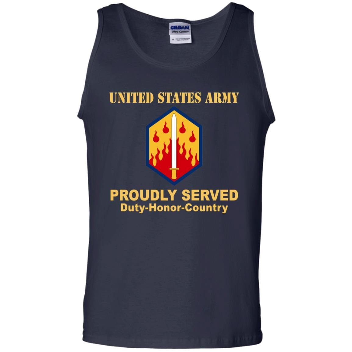 US ARMY 48TH CHEMICAL BRIGADE- Proudly Served T-Shirt On Front For Men-TShirt-Army-Veterans Nation