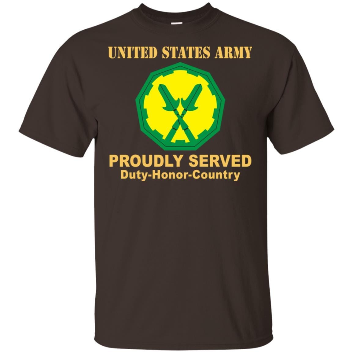 US ARMY 290TH MILITARY POLICE BRIGADE- Proudly Served T-Shirt On Front For Men-TShirt-Army-Veterans Nation