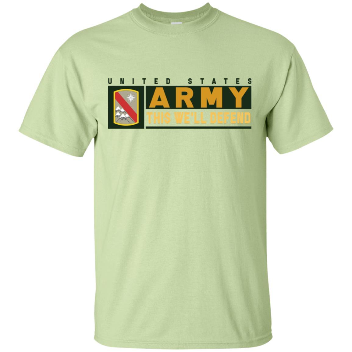 US Army 43 SUSTAINMENT BRIGADE- This We'll Defend T-Shirt On Front For Men-TShirt-Army-Veterans Nation