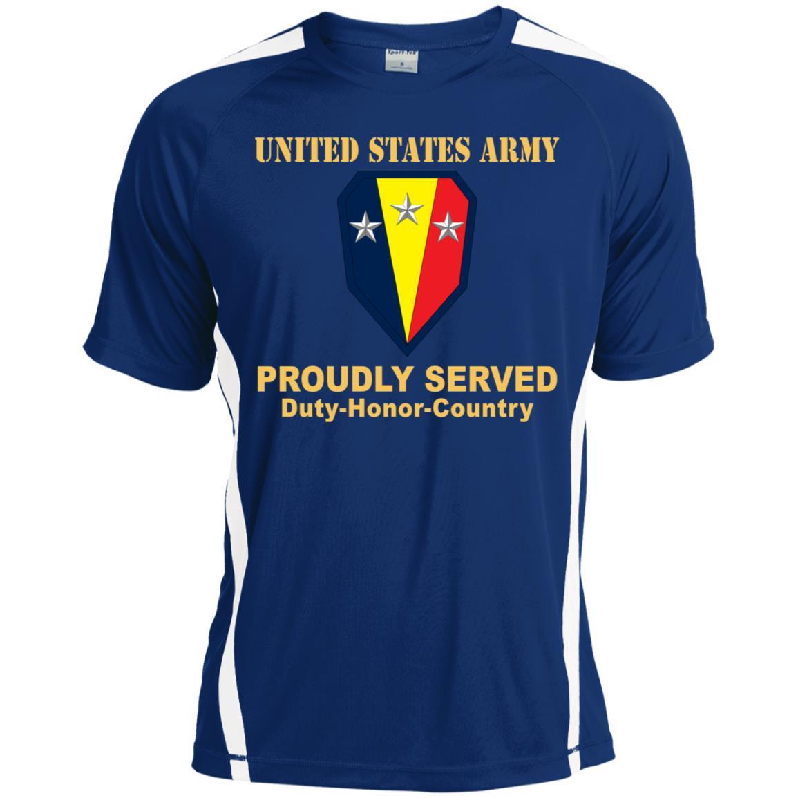 US ARMY 50TH INFANTRY BRIGADE COMBAT TEAM - Proudly Served T-Shirt On Front For Men-TShirt-Army-Veterans Nation