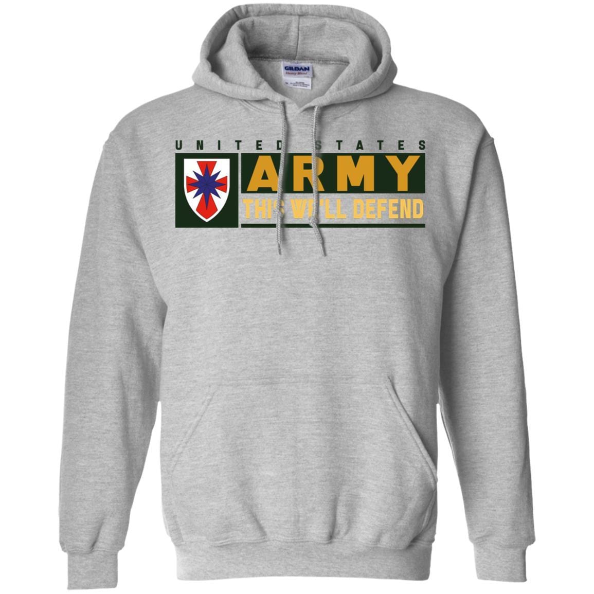 US Army 8TH SUSTAINMENT COMMAND- This We'll Defend T-Shirt On Front For Men-TShirt-Army-Veterans Nation