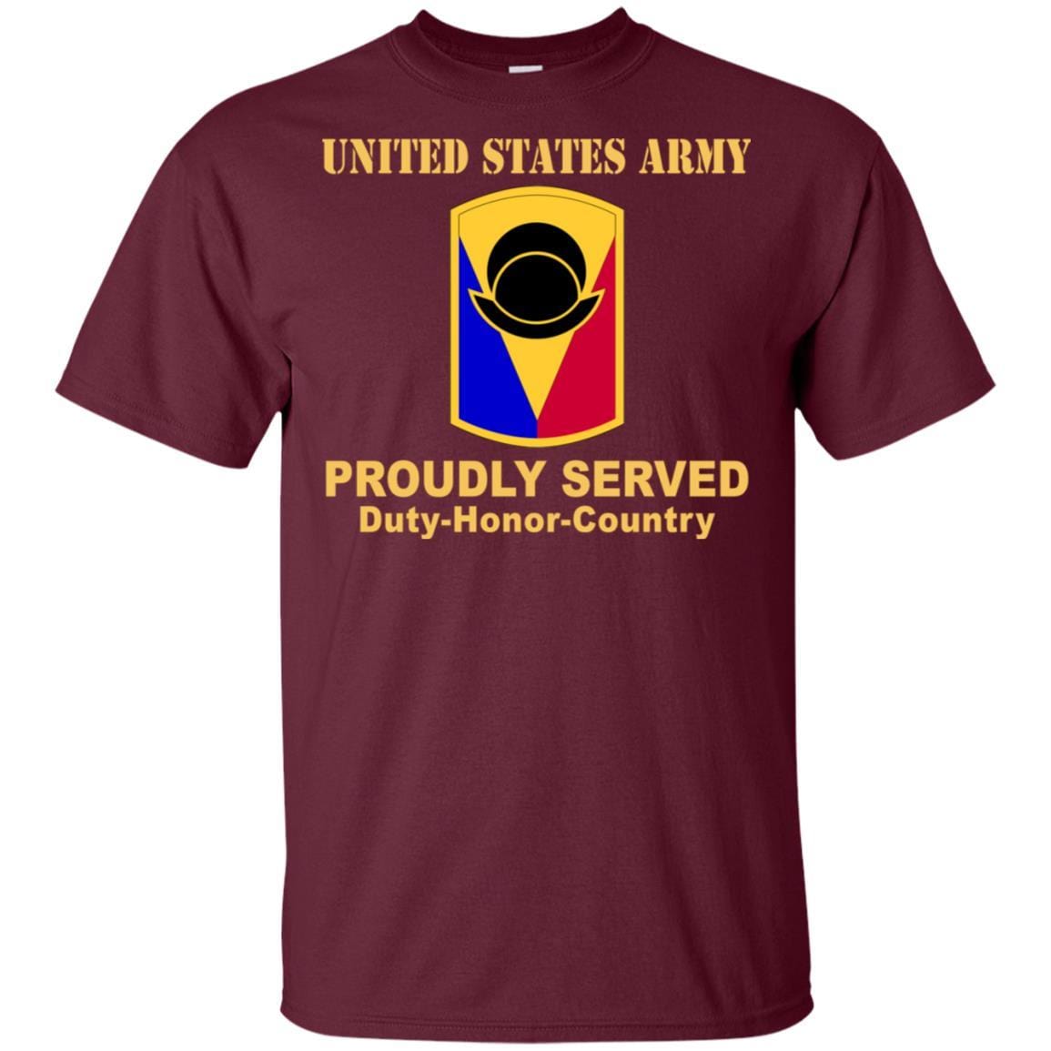 US ARMY 53RD INFANTRY BRIGADE COMBAT TEAM - Proudly Served T-Shirt On Front For Men-TShirt-Army-Veterans Nation