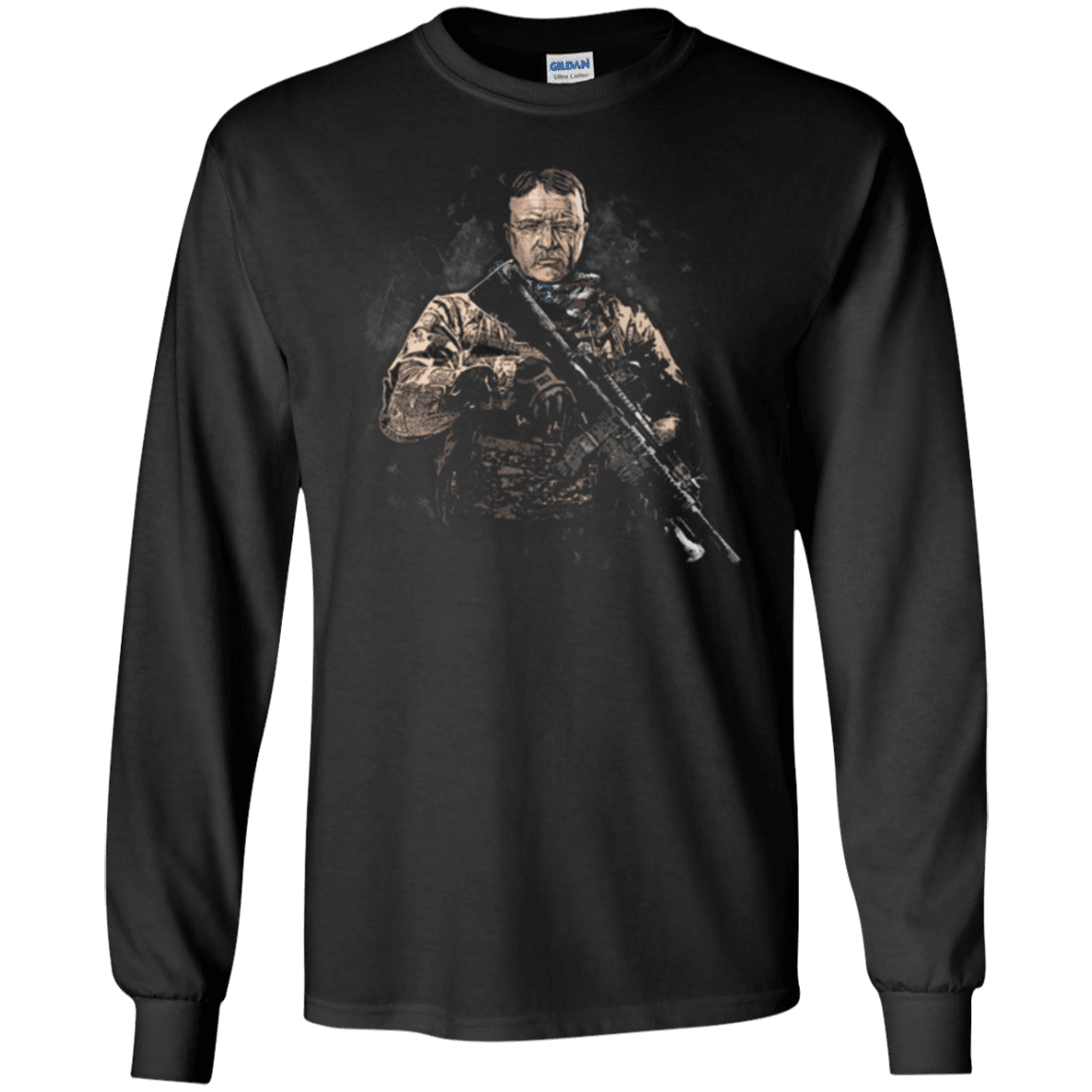 Military T-Shirt "Teddy Roosevelt Soldier Presidents"-TShirt-General-Veterans Nation