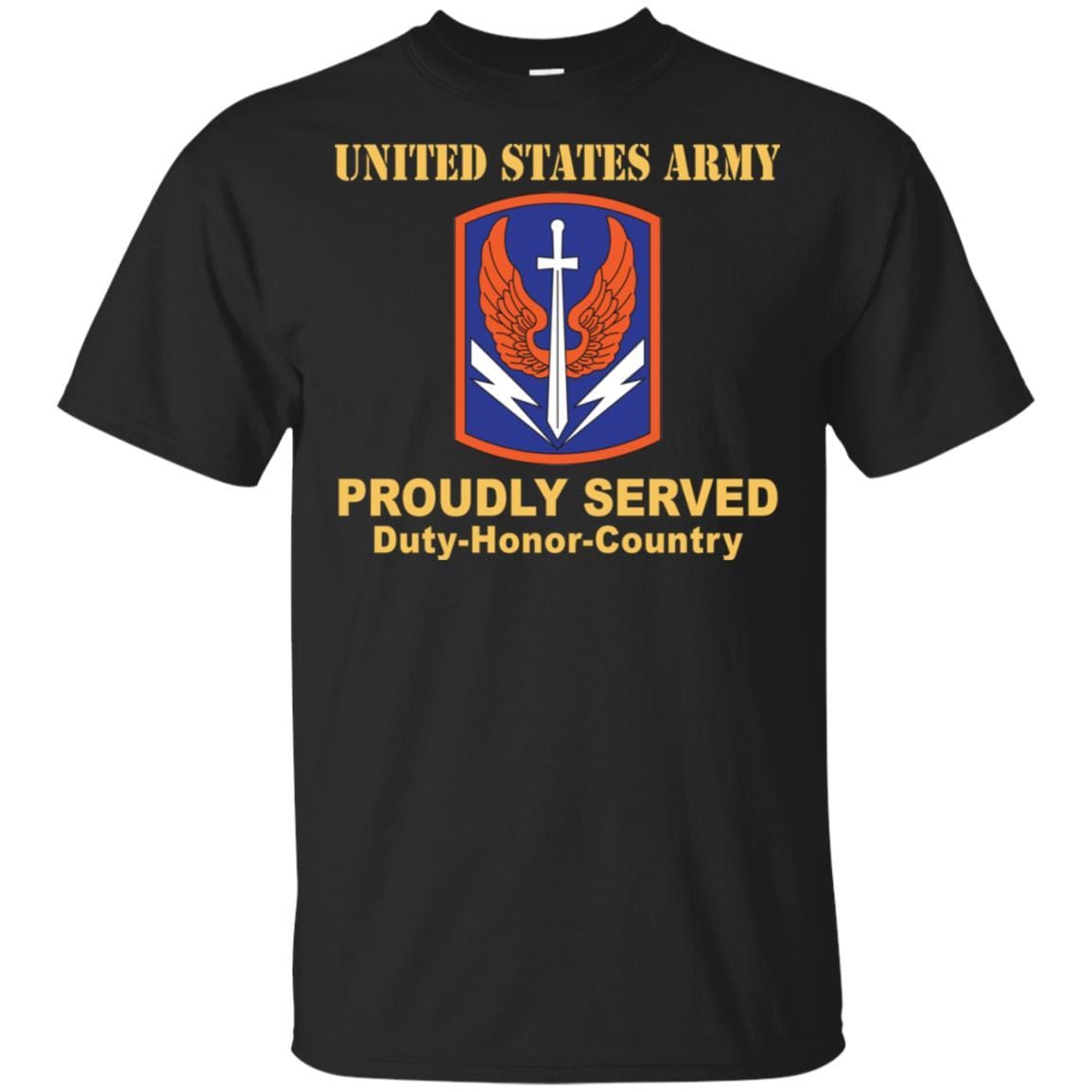 US ARMY 449TH THEATER AVIATION BRIGADE- Proudly Served T-Shirt On Front For Men-TShirt-Army-Veterans Nation