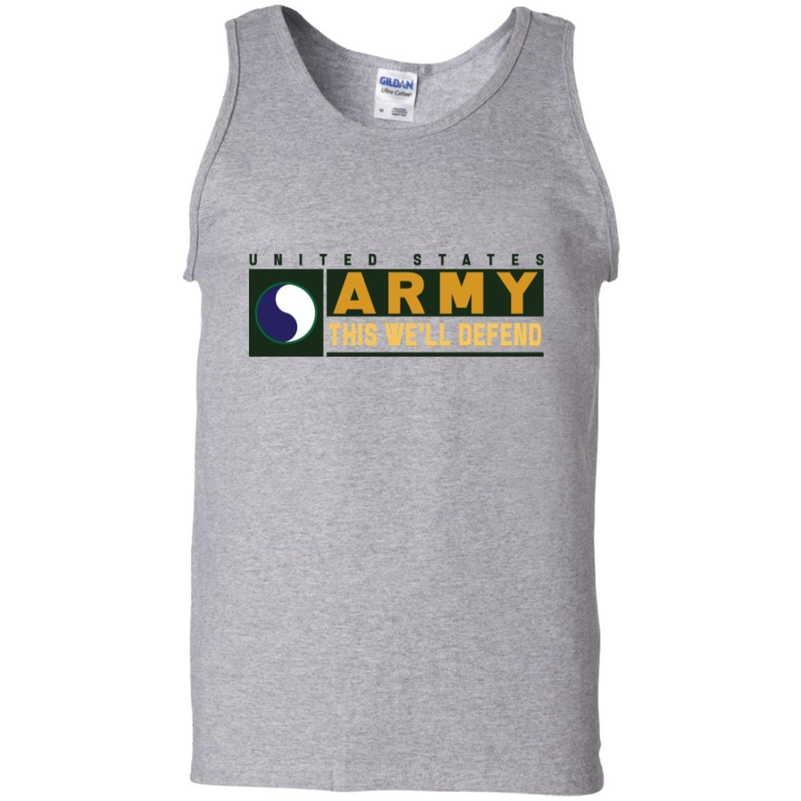 US Army 29TH INFANTRY DIVISION CSIB- This We'll Defend T-Shirt On Front For Men-TShirt-Army-Veterans Nation