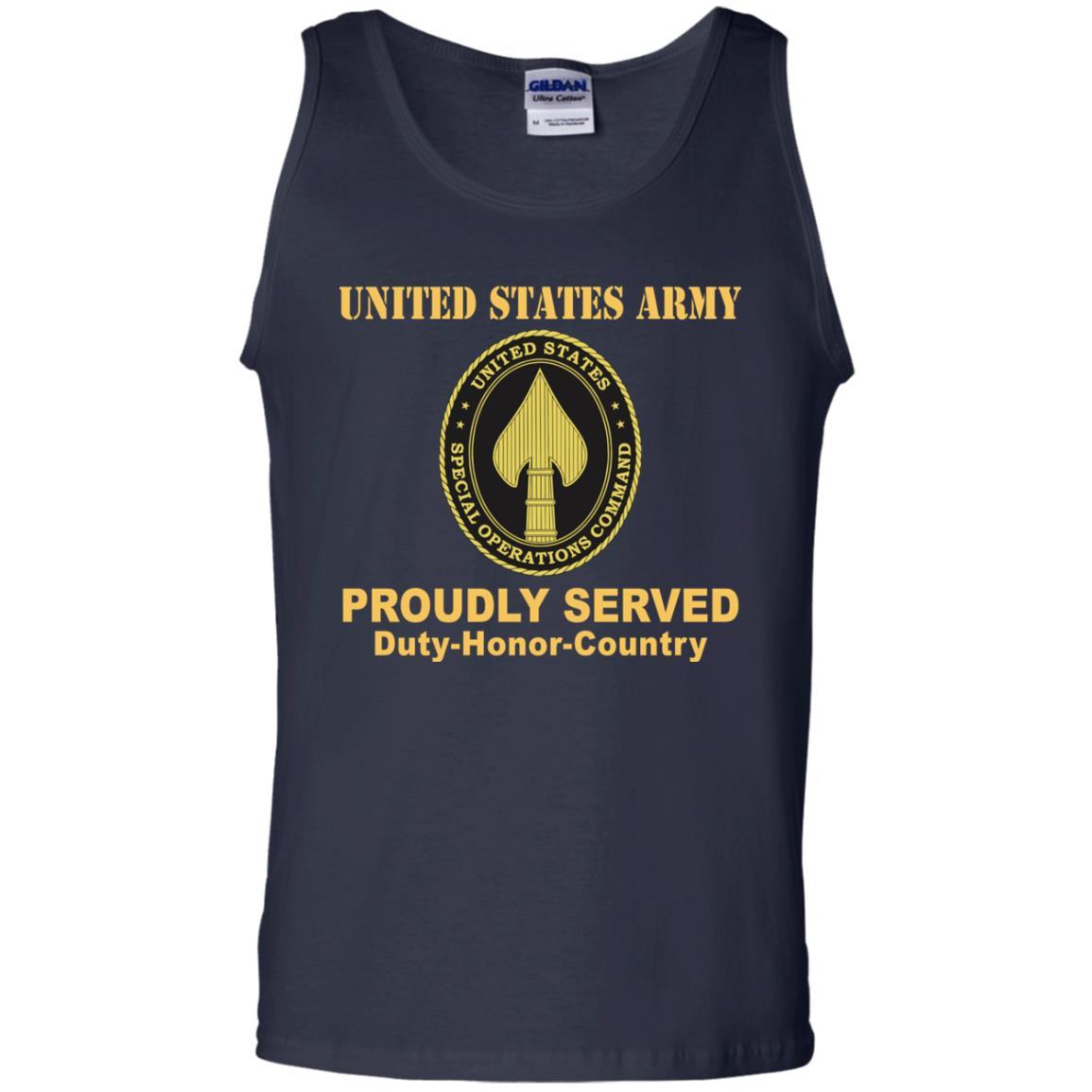 US ARMY USA ELEMENT SPECIAL OPERATIONS COMMAND- Proudly Served T-Shirt On Front For Men-TShirt-Army-Veterans Nation