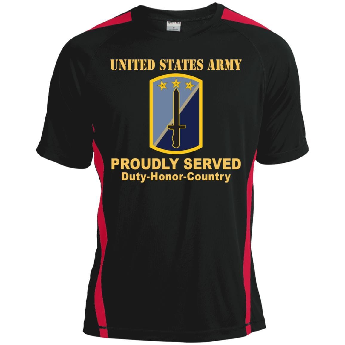 US ARMY 170TH INFANTRY BRIGADE- Proudly Served T-Shirt On Front For Men-TShirt-Army-Veterans Nation