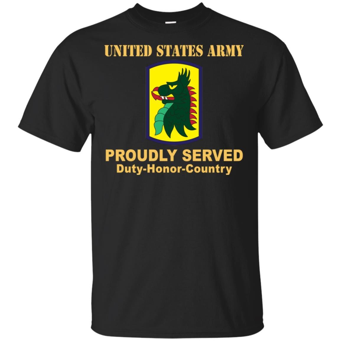 US ARMY 455TH CHEMICAL BRIGADE- Proudly Served T-Shirt On Front For Men-TShirt-Army-Veterans Nation