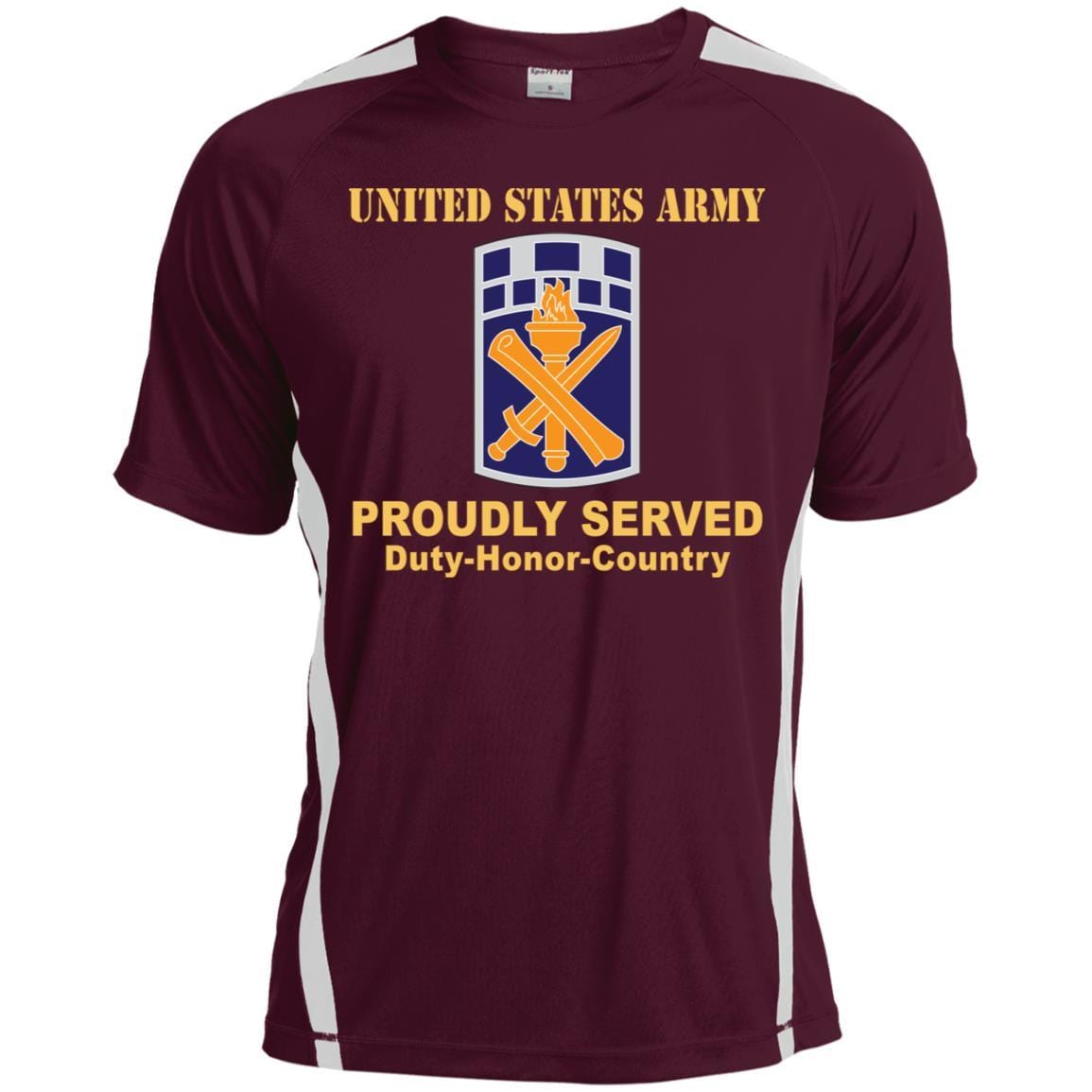 US ARMY 351ST CIVIL AFFAIRS COMMAND- Proudly Served T-Shirt On Front For Men-TShirt-Army-Veterans Nation